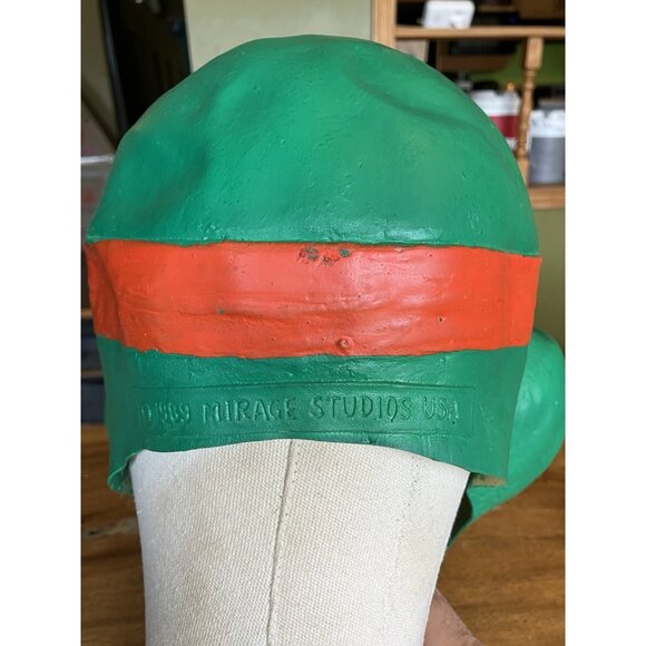Teenage Mutant Ninja Turtles TMNT Raphael Rubber Mask 1989 Mirage Studios - Picture 14 of 16
